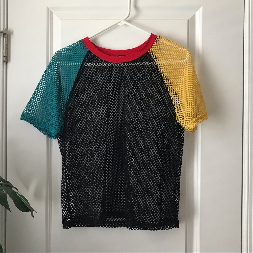Multi Color Net Top - image 1